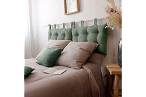 ED ENJOY HOME Enjoy Home, Zagłówek z bawełny z zapięciem na guziki, certyfikat Oeko Tex, można prać ręcznie, 70 x 45 cm, kolor gliny, 4 nogi do powieszenia zagłówka z poliestru, kolekcja Panama