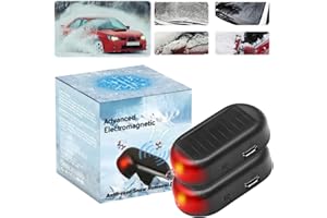 Oamger Auto Enteiser Elektromagnetisch, Elektromagnetische molekulare Interferenz Frostschutzmittel Schneeräumungswerkzeug, Scheibenenteiser Auto,Auto Kinetische Molekularheizung Enteisung (2 Pcs)