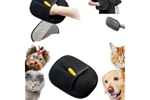 BOLUOBAO Fellmagnet Handschuhe 2025 - Doppelseitige Fellpflegehandschuhe für Katzen/Hunde, Antistatische Haarentfernung an Sofa & Kleidung, Wiederverwendbar mit Massagefunktion Für Glänzendes Tierfell-1 Stück