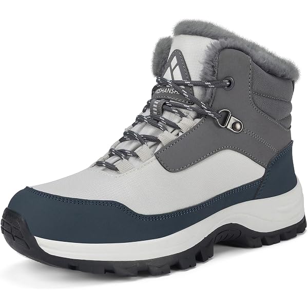 Stivali da Neve Donna Bassi Antiscivolo Imbottiti con Pelliccia - Scarpe Invernali Antivento Scarponcino Sportive Casual - Stivaletti in Gomma Marroni Caldo Doposci