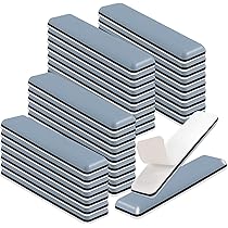 20 Pcs Furniture Sliders Square Self Adhesive Tiles, 25mm Chair Leg Glides Heavy Furniture Glides For Pad Carpet Floor Easy Move - View #10