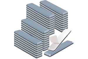 HTTYHT 36 Pieces Teflon Self-Adhesive Furniture Sliders 70x19mm Rectangle Self-Stick Furniture Glides PTFE Self Adhesive Furniture Slider Furniture Moving Pads for Carpet Hard Wood Floor Furniture