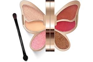 Erinde Butterfly Eyeshadow Palette Makeup, Matte Shimmer Metallic Eye Makeup Palette, Highly Pigmented, Naturing-Looking, Blendable Long Lasting Waterproof Eye Shadow Palette, Gifts Presents