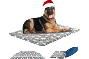 KROSER Almohadilla para Perros Colchoneta Reversible Colchón para Mascotas Elegante 122 cm Almohadilla de Esponja de Alta Densidad Lavable a Máquina Cama para Perros XX-Large de hasta 50kg