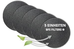 BFS Filters Pack mit 5 Ersatzfiltern für Pluggit EV100 / EV200 / EV500 / REV150 – Abmessungen ø135 mm, Filterklasse PPI