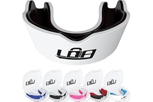 LOCKED DOWN ATHLETICS Gum Shield for Rugby, MMA, Hockey, Boxing and More - Premium Multi Layer Slim Fit Sports Mouth Guard - Ultimate Protection for Men and Women (Ages 12+) Maximum Safety for Sports