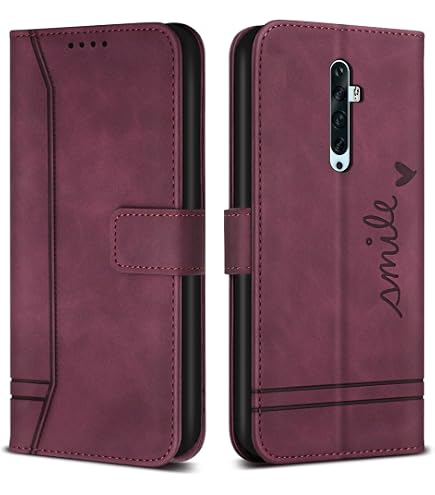Cover Portafoglio Per Oppo Reno2 Z / Reno 2F - Custodia A Libro In PU Pelle Con Chiusura Magnetica, Funzione Stand E Slot Per Carte, Rosa - 5