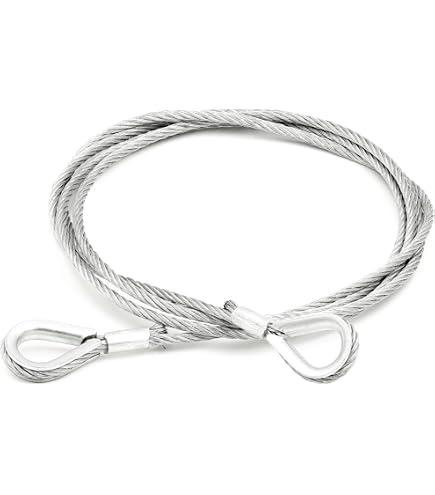Câble De Sécurité Acier Inoxydable - 2 Pièces - 3mm X 1,2m - Protection Anti-vol OMOTOOL