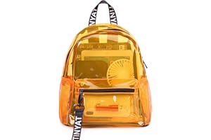 TINYAT olographe Multicolore Transparent Sac à Dos Super Doux PVC Filles Mode Sac à Dos Unisexe Shopping dîner datant