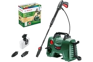 Bosch Home and Garden 06008A7901 Idropulitrice 3 Ugelli, Alta Pressione, Filtro Trasparente, Verde Nero, Cavo e Tubo Flessibile 5 m, 350 L/h, 40.10 x 37.60 x 20.20 cm