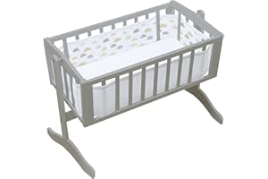 BreathableBaby, Classic 3mm Breathable Mesh Liner for Cribs & Cradles, On Cloud Nine, Covers 4 Sides, Non-Padded Single Layer Cot Bumper Alternative, Safety Tested
