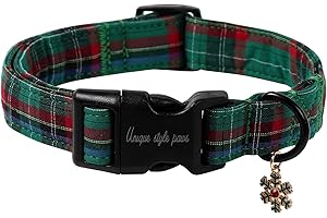 Unique style paws Dog Halsband mit Schnellverschluss aus Baumwolle Buntes Blumen-Halsband Geschenk Langlebig Niedlich Halsband für kleine, mittelgroße und große Rüden und Hündinnen