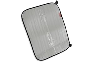 Tatonka Aluminiowa poduszka do siedzenia 35 x 45 cm – składana podkładka do siedzenia z aluminiową powierzchnią zapewnia ciepłe siedzenia na stadionie, podczas wędrówek lub trekkingu, srebrna (2973)