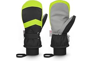 ‎HOMORD Homord Skihandschuhe Kinder, Wasserdicht Handschuhe Winterhandschuhe für Jungen und Mädchen, Warme Fäustlinge Handschuhe Atmungsaktiv Winter Thinsulate Schneehandschuhe für 4-14 Jahre Kinder
