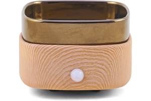 Geronland Wax Melt Warmer Ceramic 3-in-1 Oil Burner Electric Candle Wax Warmer Burner Melter Fragrance Heating Plate for Scented Waxs Home Office Bedroom Aromatherapy Gift& Décor