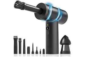 TIEPETLY Electronics Compressed Air Duster, 2 in 1 Air Duster and Vacuum, 3-Gear to Powerful 90000RPM/12000PA, Rechargeable Electric Cordless Air Duster, Good Replacement for Compressed Air Can (Other)