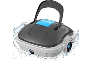 WINNY POOL CLEANER Limpiafondos Piscina, Aspirador Piscina con Batería para 5200mAh, 100 Min de Autonomía, Aspiración Potente, Ideal para Piscinas sobre/En el Suelo con Fondo Plano