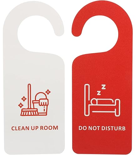 Cartellini Maniglia NON DISTURBARE/RIFARE LA CAMERA - 20 Pezzi In Cartoncino, Per Hotel E B&B - Foto 9