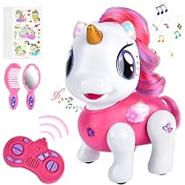 Perro Robot Teledirigido Joellfuner | Programable, Baila Y Canta Con Aplausos | Batería Recargable | Regalo Para Niños De 3 A 12 Años