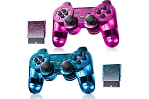 AUFGLO Classic Drahtlos Controller für P-s2/DS 2/PC (Lila+Blau)