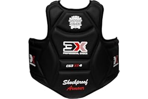 3X PROFESSIONAL CHOICE 3X Sports Chest Guard, MMA Kickboxing Muay Thai Boxing Body Protector, Taekwondo Vest kickboxing Shield Upper Body Belly Ribs Protection Training Pad