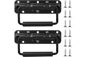 SANDUNKEJI 2 stycken fjädrade lådhandtag, fällbara handtag, 140 mm hårdvarulåda, strykhandtag, fällbart bärhandtag för lådor