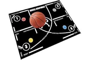 SHJXI Tapis d'entraînement de basket-ball, système d'entraînement régulier, équipement silencieux pour enfants et adultes, améliore la vitesse du basketball, tapis d'entraînement de basket-ball durable