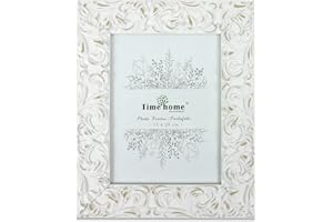 TIME HOME DEVELOPMENT Marco de fotos madera para mesa (Flor, 13x18)