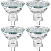 SANSUN LED-Leuchtmittel, Spot, MR11 GU4.0, 12V Wechselstrom/Gleichstrom, Flutlicht-Birne, GU4-Sockel, 3 Watt (entspricht 20 W