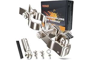 NICEDACK Bicycle Trailer Hitch, Galvanised Steel, Compatible with All Standard Seat Posts, Bicycle Towing Hitch