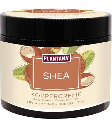 PLANTANA Bio-Aloe Vera Krpercreme 500 ml | fr trockene anspruchsvolle  Haut | mit Vitamin E | vegan | Fair Trade | aus biologischem Anbau |  dermatologisch getestet | ergiebig | schnell einziehend : Amazon.de:  Kosmetik