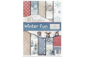 ITD Collection Carta decoupage, Winter Fun, 21 x 30 x 0,15 cm