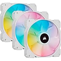 Corsair iCUE SP120 RGB ELITE 120mm PWM Set de tres ventiladores con iCUE Lighting Node CORE, Tecnología CORSAIR AirGuide, Och