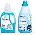 Bcleen بيكلين Liquid Laundry Detergent 2L & Fabric Softener Ocean Breeze Scent 2L - (OFFER PACK 2L X 2)