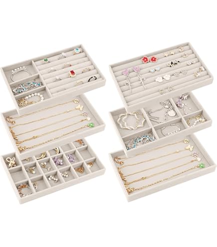 SONGMICS Aufbewahrungsbox, 4er Set, Ordnungsboxen, 30 x 30 x 30 cm, 2 Griffe, faltbar, Oxford-Gewebe, Leinenimitat, pflegeleicht, Metall-Etikettenhalter, für Würfelregal, sandbeige ROB230Y04