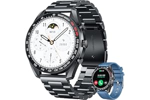 NONGAMX Smartwatch Orologio Uomo Fitness Watch - 1,39"Rotondo Orologi Chiamate Telefono Sanguigna Pressione Digitale Impermeabile Contapassi Sportivo Polso Cardiofrequenzimetro Tracker Compatibile Android iOS