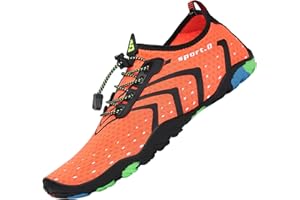 SAGUARO Scarpe da Scoglio Uomo Donna - 7/9 Fori di Drenaggio Antiscivolo Asciugatura Rapida Gr.35-48