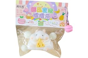 Mrltau 1 giocattolo Squishy Fidget Toys, giocattolo antistress, simpatico criceto per bambini e adulti (criceto bianco)