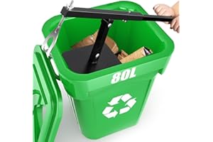 NEWTRY Mini Waste Compactor Manual Rubbish Press for 60L to 100L Wheelie Bins, Compact Design Ideal for Home Cabinets Restaurants Trash Cans