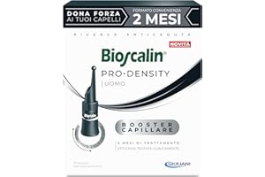 Bioscalin PRO•DENSITY Uomo, Booster Capillare, 2 Mesi di Trattamento, 2 Volte a Settimana, 16 Fiale da 2,5 ml