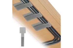 Yeomju Organizer na kable z rzepem, zestaw 40 sztuk, opaski kablowe wielokrotnego użytku, z mocnym klejem na tylnej stronie, regulowane do elektroniki, do domu i biura