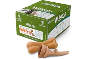 WHIMZEES Pudełko Różnorodności Zajmij Czas, gryzaki dentystyczne dla dużych psów, rozmiar L, 30 sztuk, bez dodatku cukru, bezzbożowe, naturalne, niskotłuszczowe