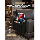 Yan Sehpa Kumandalık Koltuk Kenarı Organizer Eşya D&uuml;zenleyici Yatak Yanına D&uuml;zenleyici
