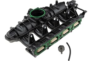 TBVPARTS Colector De Admision 06J133201L 06J198211 Compatible Para Skoda Octavia A3 Alhambra Altea Passat 1.8 TFSI Módulo colector de admision Golf 1.8 TSI 06J198211D