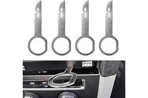 FEZTGVOFA 4 PCS Car Radio Removal Tool, Radio Removal Tool, Car Stereo Removals Keys, DIN Release Keys Set, Head Unit CD Media Player Pins, Universal Pin Stereo Hooks Tools, Suitable for Most Cars