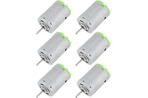 ChgImposs R380 6-24 V DC Motor 6000 U/min ~ 24000 U/min mit hoher Geschwindigkeit, Mikromotor, Motor aus Edelstahl, für Spielzeug zum Basteln, Haardier, Mini-Ventilator, kleines Gerät