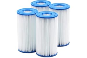 SOKANA 4 x Filtro Piscina para Piscinas Cartucho de Filtro Tipo A - C de Repuesto para Depuradora Piscina 59900E 29000E Bestway III 58603 58604 56637 56638 56635 56636