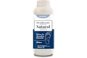 NATUR WASSY Foot Deodorant. High Performance Antiperspirant Powder for Feet for 24 Hours. Pure, Natural and Aluminium Free Alum Powder. Ecological and Paraben Free. (100g (1 piece))