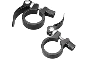 YEYIT Abrazadera de Poste de Asiento 2 Piezas Tija de Sillín de Liberación Rápida, 28,6mm 31,8mm Cierres de Sillín para Bicicletas,Adecuado para 25.4/27.2/28.6mm Postos de sillín para bicicletas