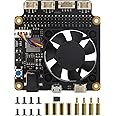 Geekworm Raspberry Pi 5 X735 V3.0 Expansion Board with PWM Cooling Fan & Safe Shutdown & DC 6V-30V Width Voltage Input for Raspberry Pi 5 / Raspberry Pi 4 / 3B+/ 3B / 2B